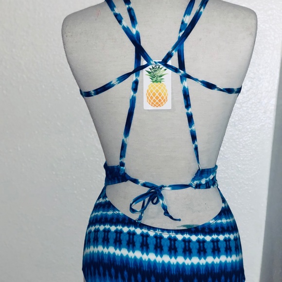 3 for $25 SALE Tye Dye Blue One Piece Swimsuit - Picture 4 of 8